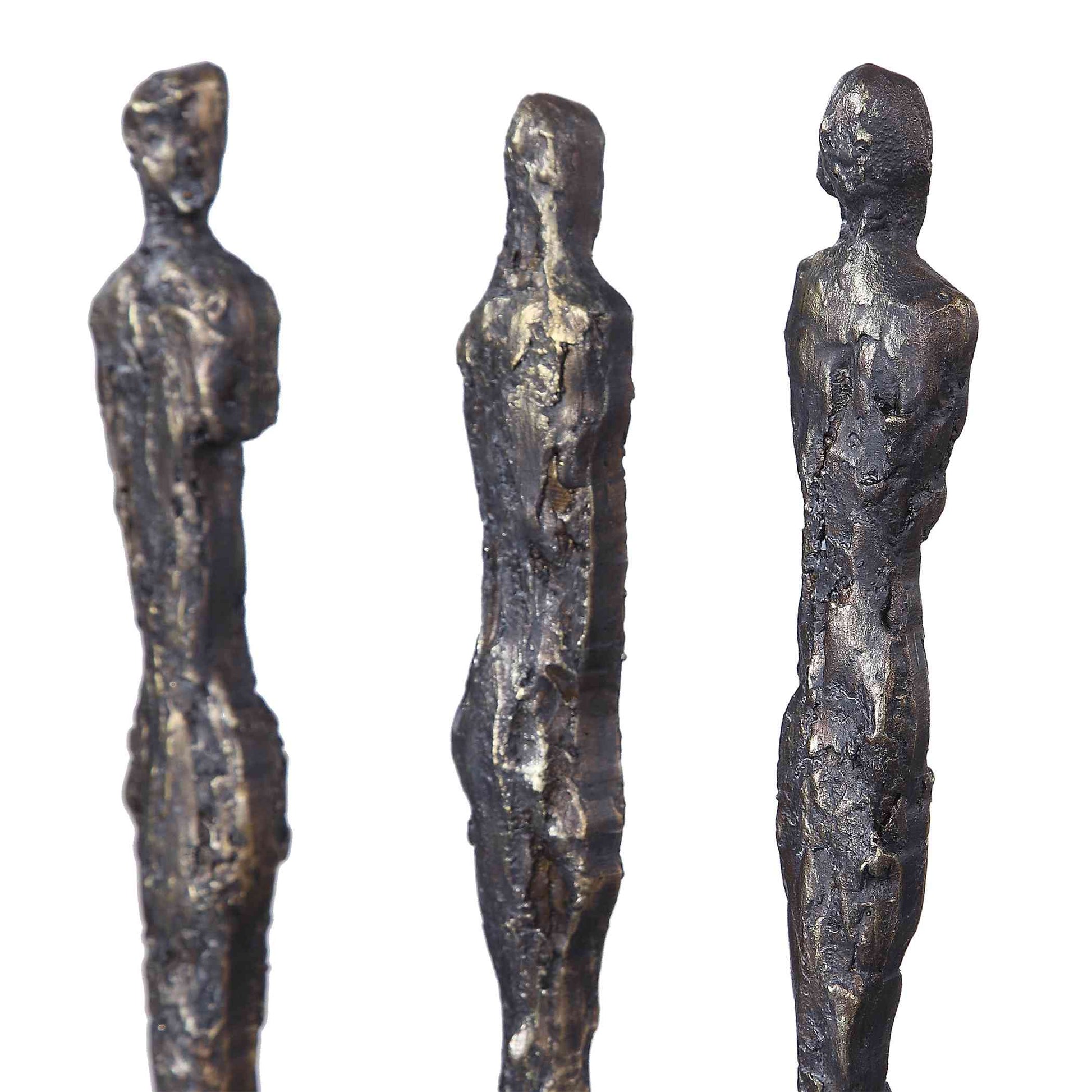 Uttermost Stand Together Aged Gold Figurine | Figurines | Modishstore - 5