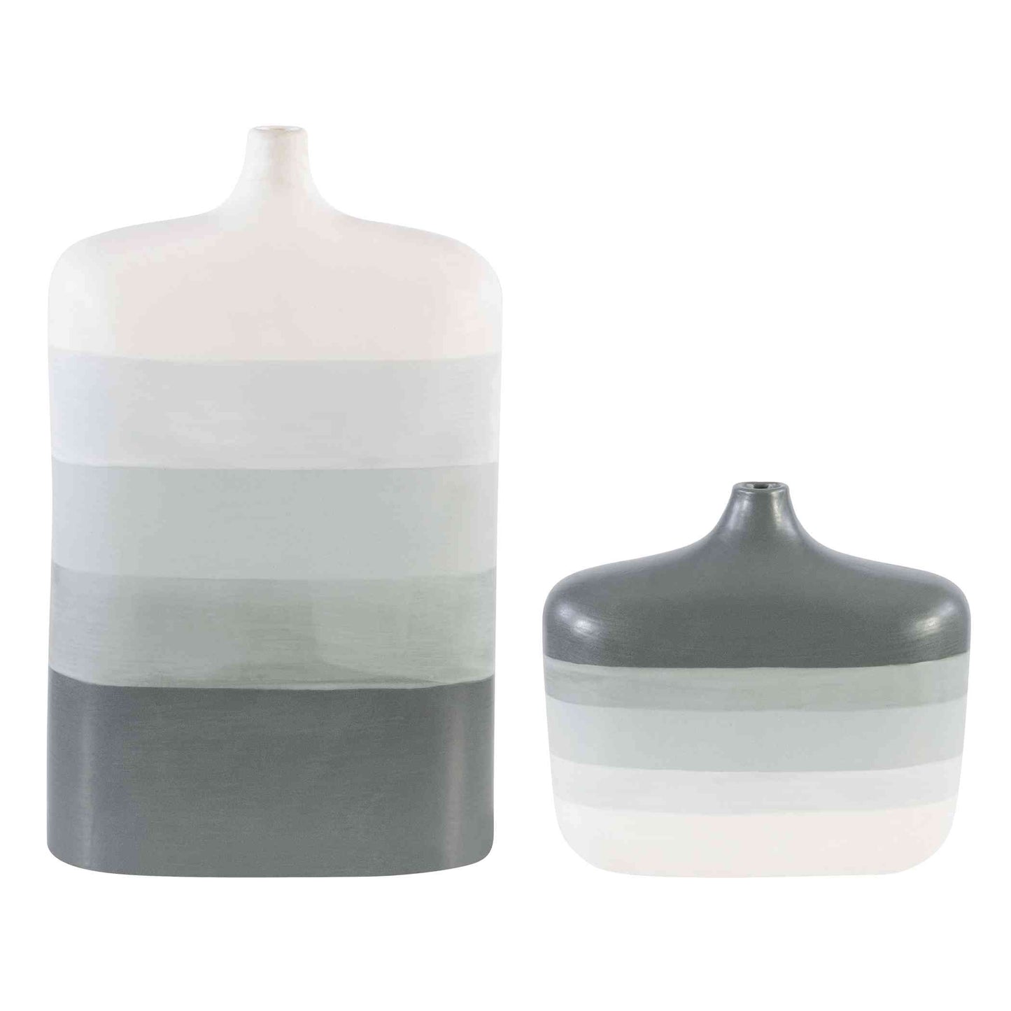 Uttermost Guevara Striped Gray Vases, Set Of 2 | Vases | Modishstore - 4