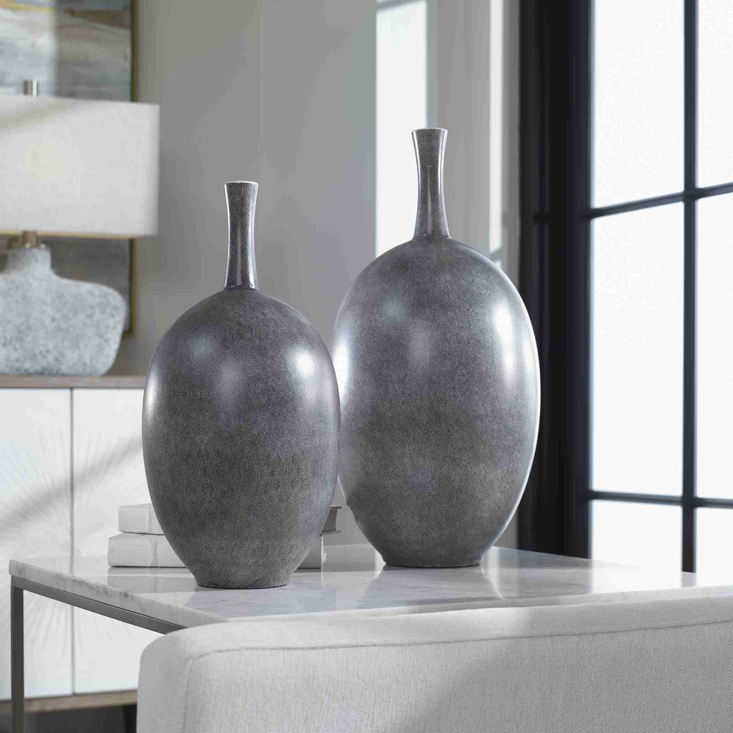 Uttermost Riordan Modern Vases, Set Of 2 | Vases | Modishstore - 2