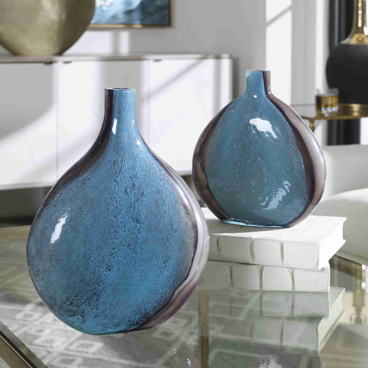 Uttermost Adrie Art Glass Vases, Set Of 2 | Vases | Modishstore - 2
