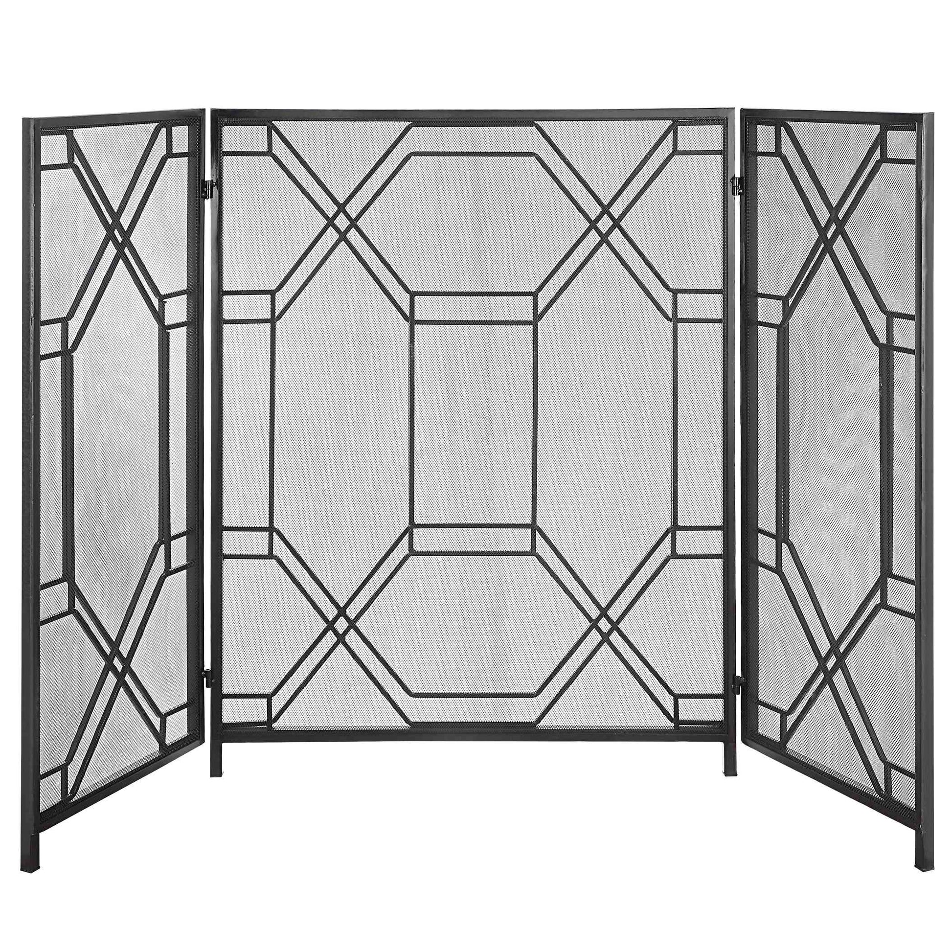 Uttermost Rosen Geometric Fireplace Screen | Fireplace Accessories | Modishstore - 4