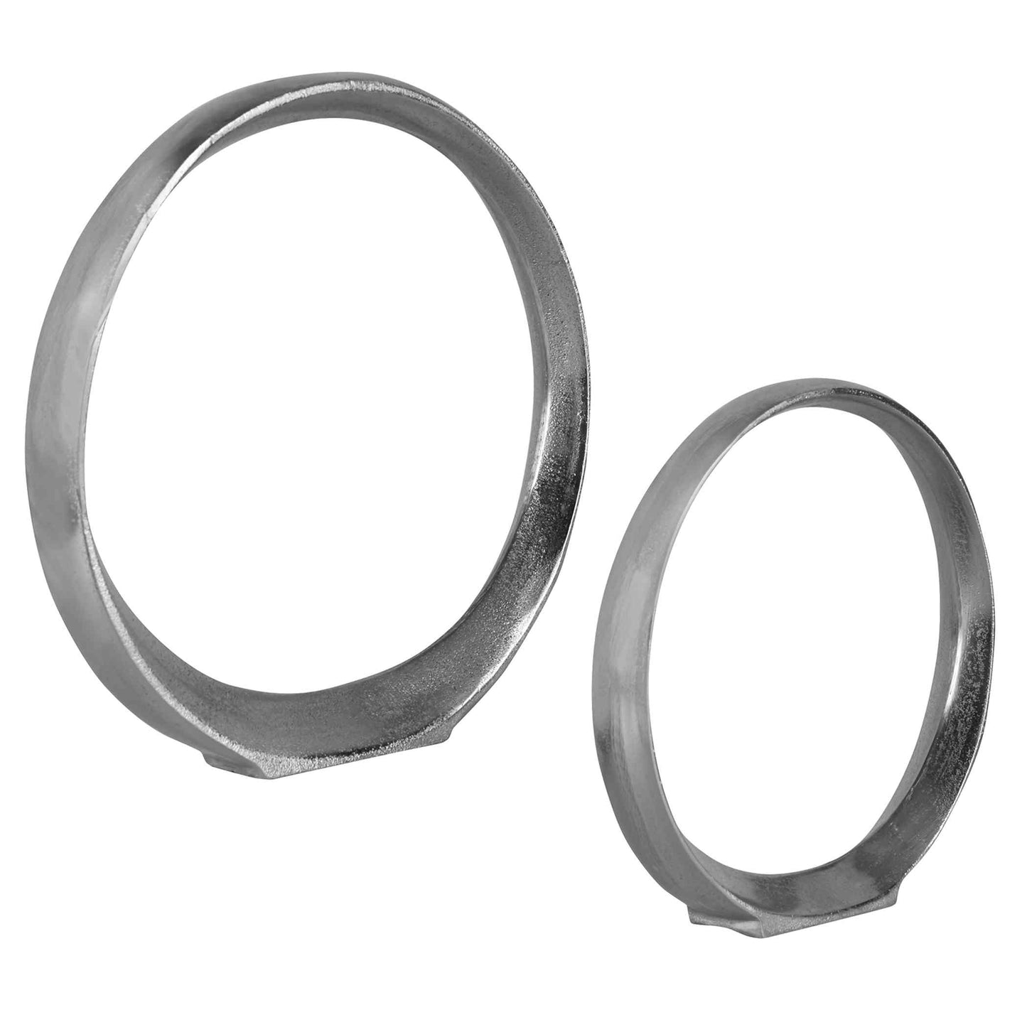 Uttermost Orbits Nickel Ring Sculptures, Set Of 2 | Sculptures | Modishstore - 3