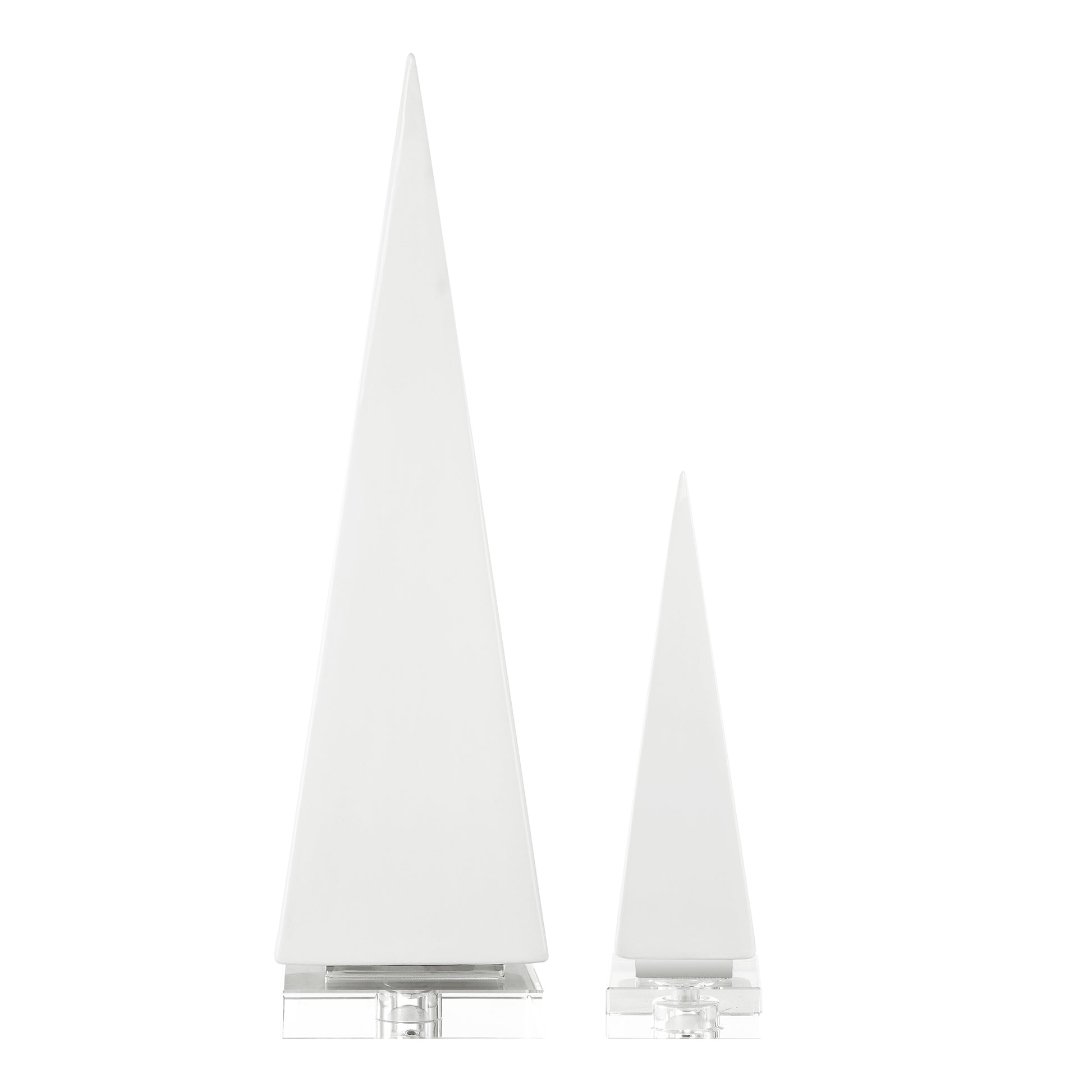 Uttermost Great Pyramids Sculpture In White, Set Of 2 | Sculptures | Modishstore - 2
