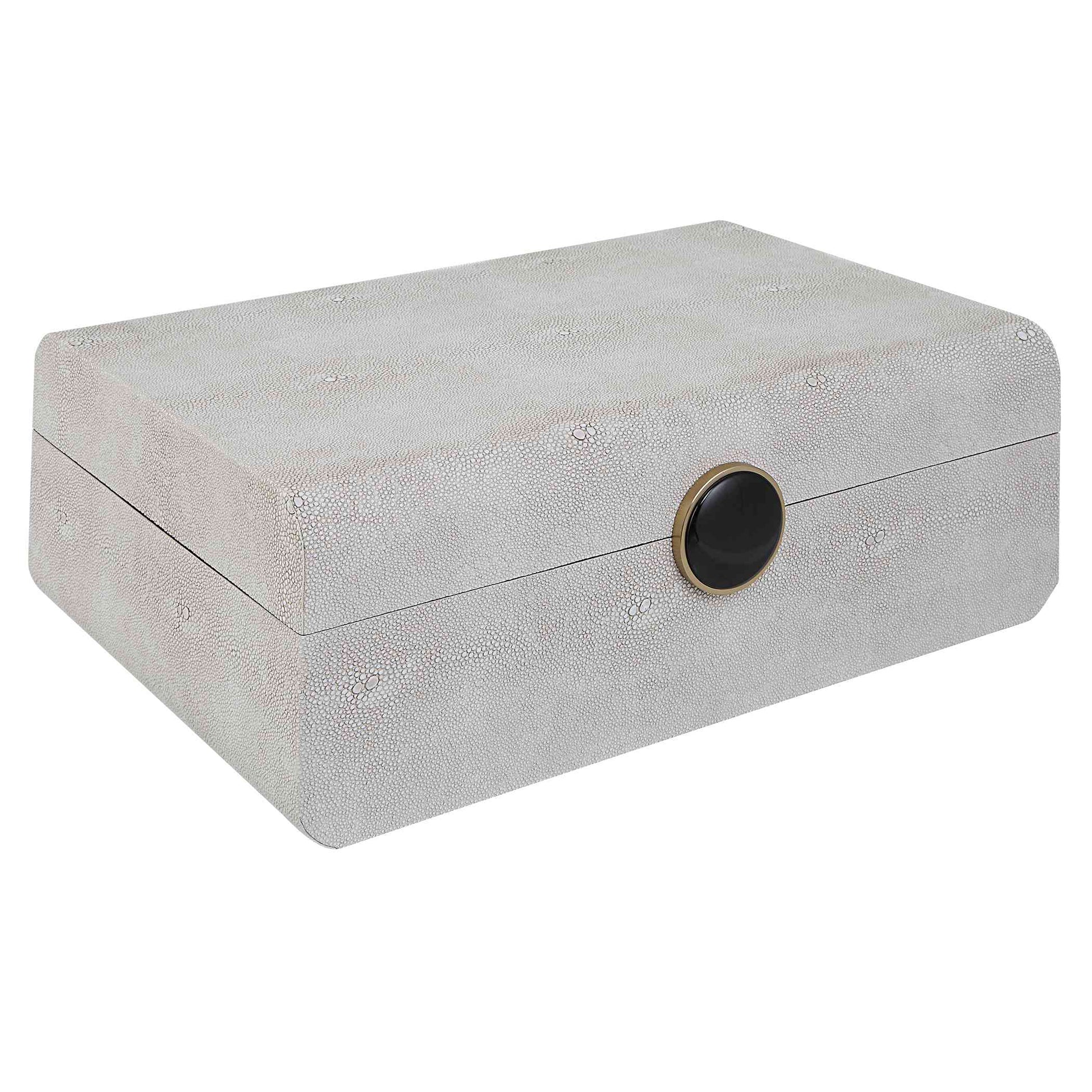 Uttermost Lalique White Shagreen Box | Decorative Boxes | Modishstore - 5