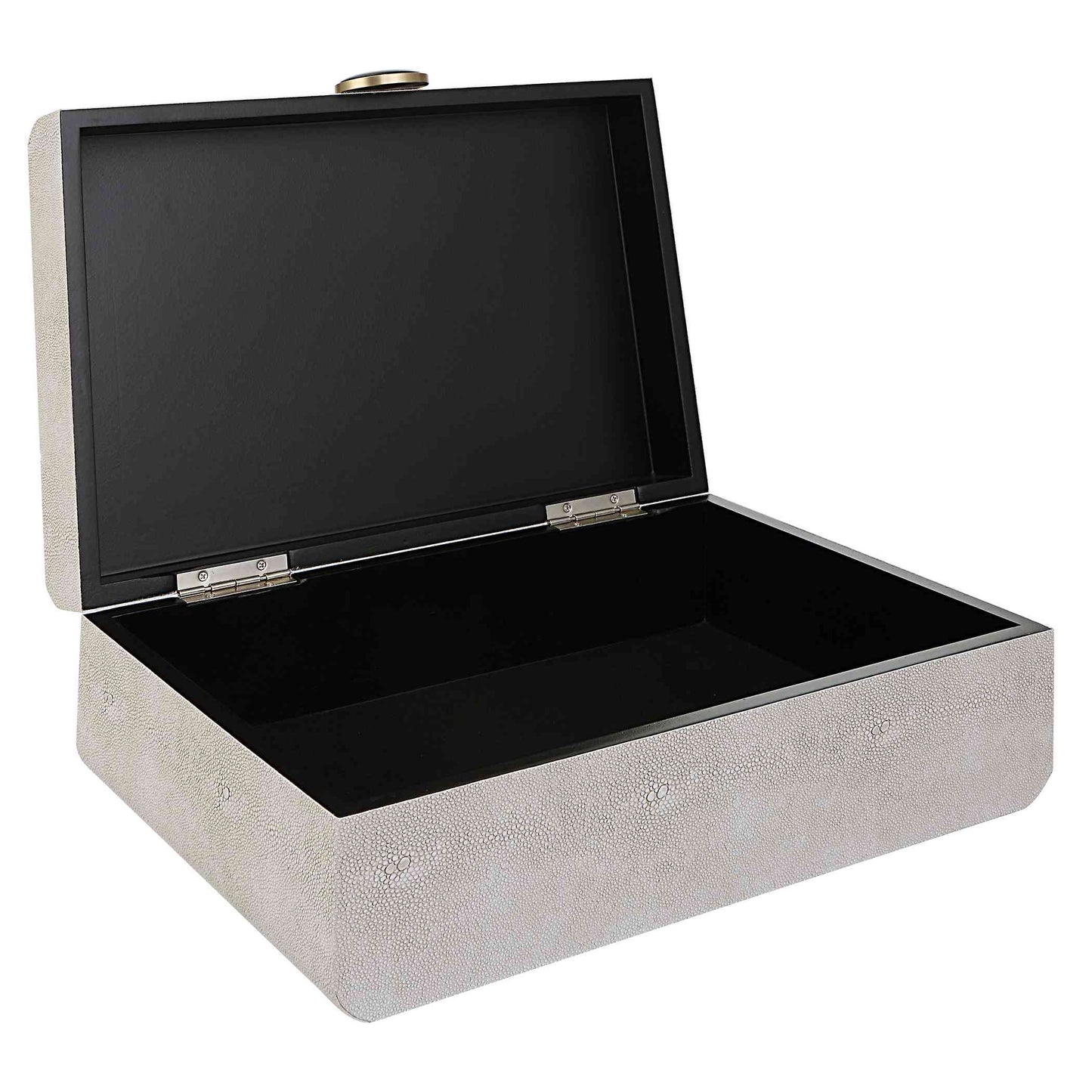 Uttermost Lalique White Shagreen Box | Decorative Boxes | Modishstore - 4