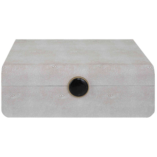 Uttermost Lalique White Shagreen Box | Decorative Boxes | Modishstore