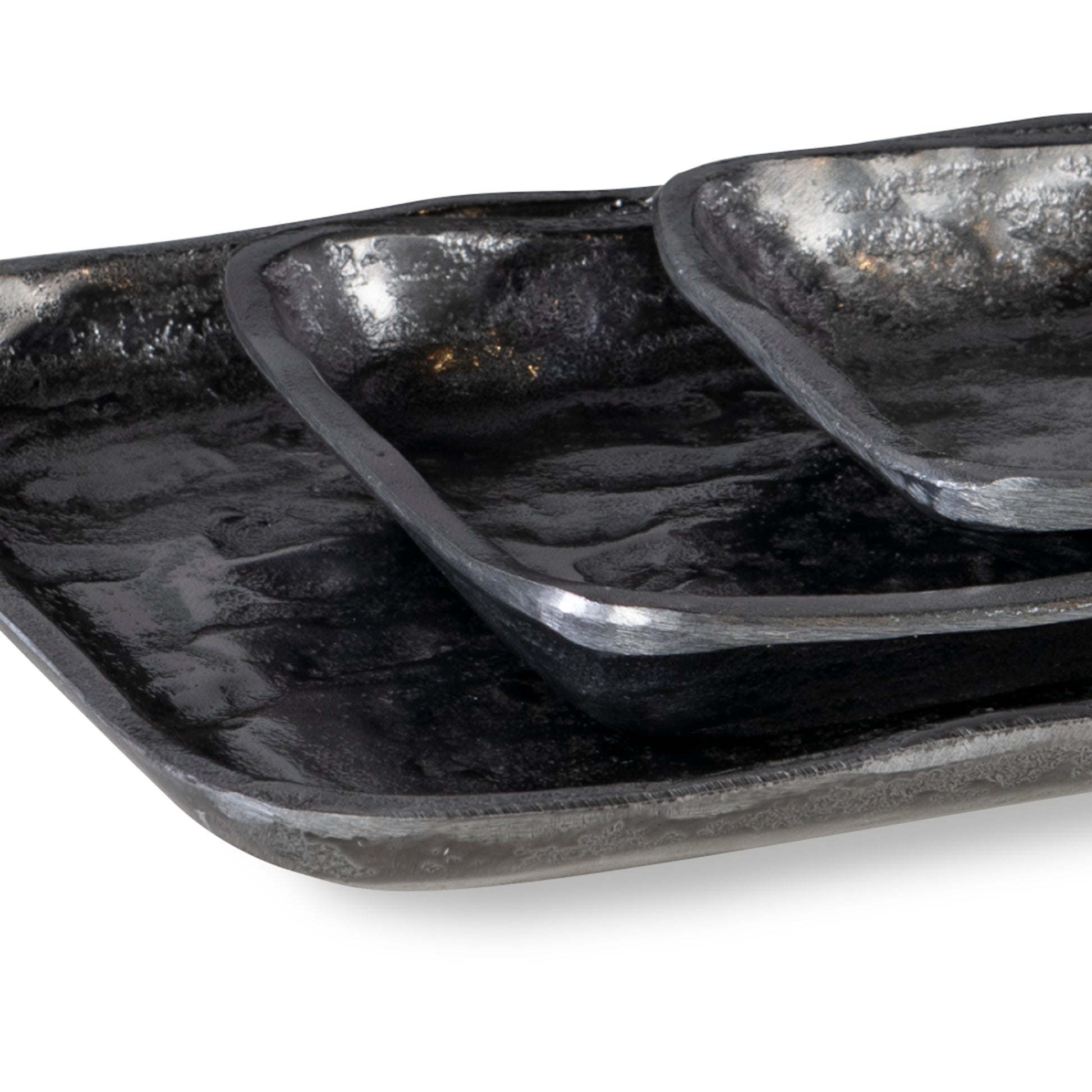 Uttermost Artisan Antique Nickel Trays, Set Of 3 | Decorative Bowls | Modishstore - 6