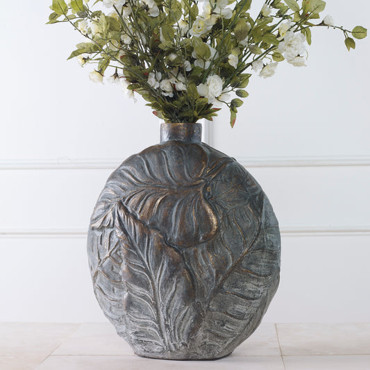 Uttermost Palm Aged Patina Paradise Vase | Vases | Modishstore