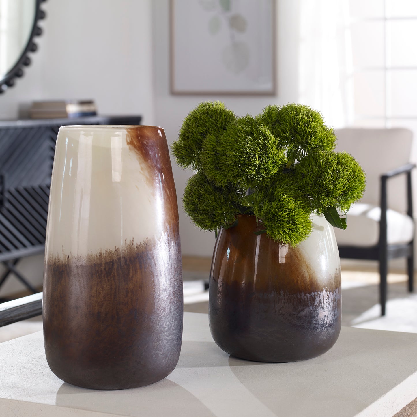 Uttermost Desert Wind Glass Vases, Set Of 2 | Vases | Modishstore
