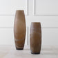 Uttermost Delicate Swirl Caramel Glass Vases, Set/2 | Vases | Modishstore - 3