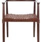 Safavieh Munro Leather Woven Accent Chair | Accent Chairs |  Modishstore  - 5