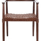 Safavieh Munro Leather Woven Accent Chair | Accent Chairs | Modishstore - 5