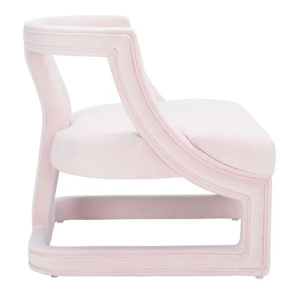 Safavieh Rhyes Accent Chair - Light Pink | Accent Chairs | Modishstore - 2