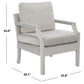 Safavieh Genoa Upholstered Arm Chair | Armchairs |  Modishstore  - 6