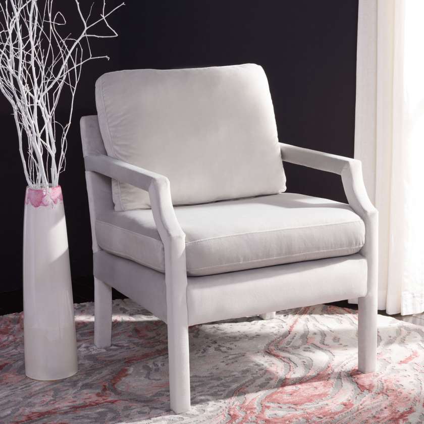 Safavieh Genoa Upholstered Arm Chair | Armchairs |  Modishstore  - 5