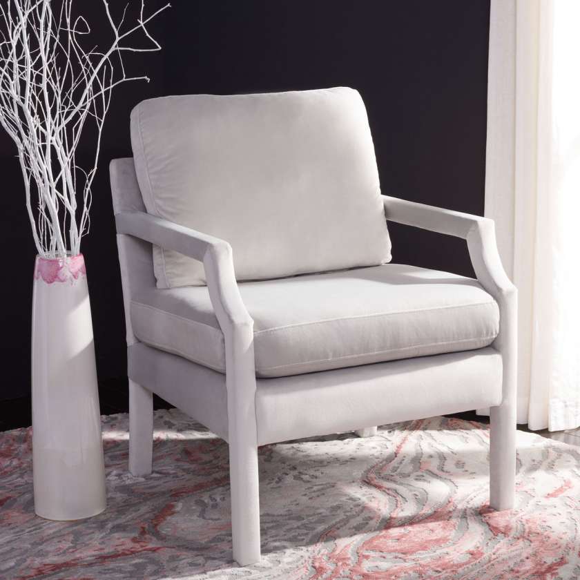 Safavieh Genoa Upholstered Arm Chair | Armchairs | Modishstore - 5