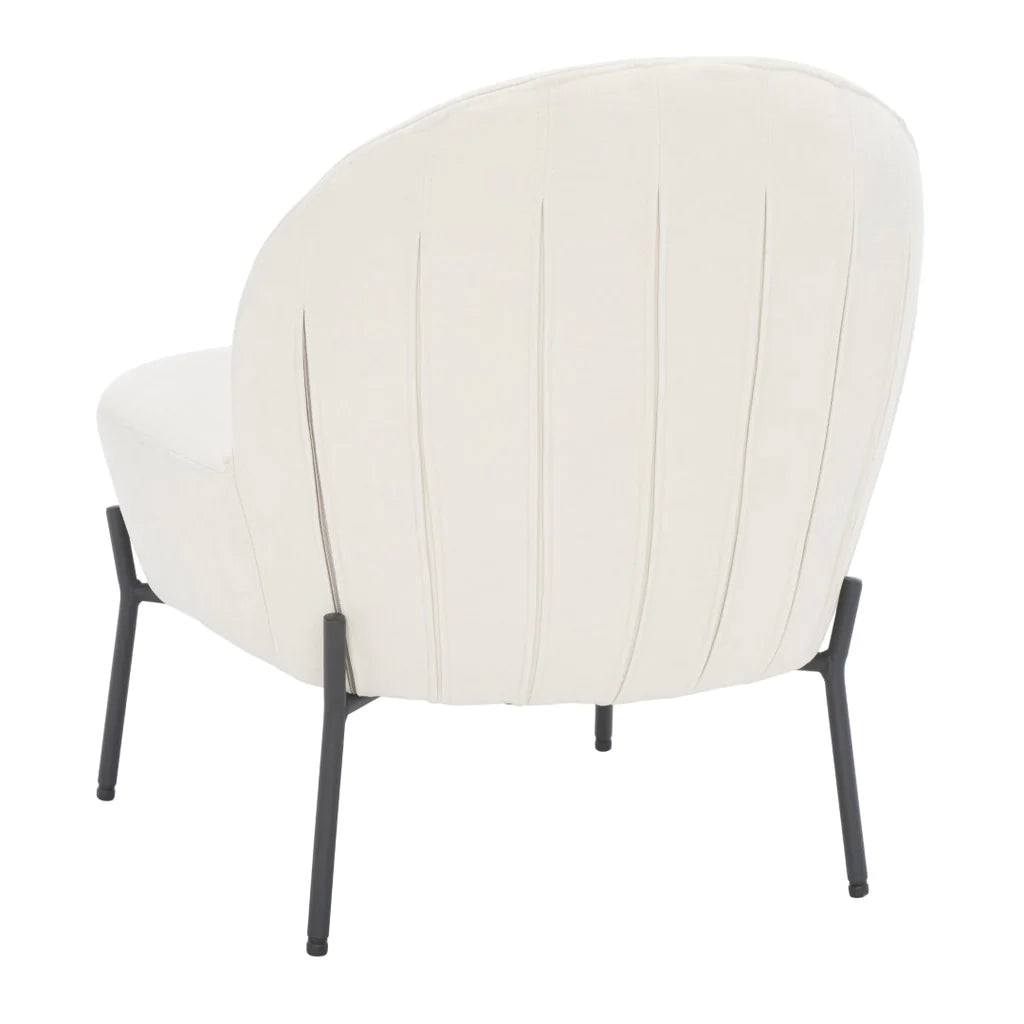 Safavieh Brax Petite Slipper Chair - Cream | Accent Chairs | Modishstore - 5