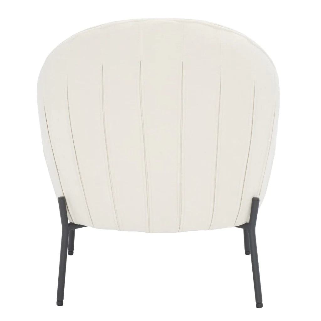 Safavieh Brax Petite Slipper Chair - Cream | Accent Chairs | Modishstore - 2
