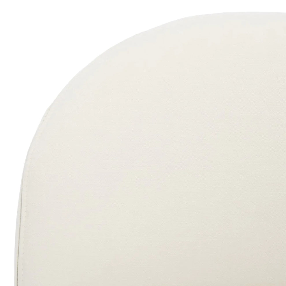 Safavieh Brax Petite Slipper Chair - Cream | Accent Chairs | Modishstore - 3
