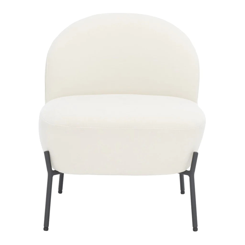 Safavieh Brax Petite Slipper Chair - Cream | Accent Chairs | Modishstore - 8