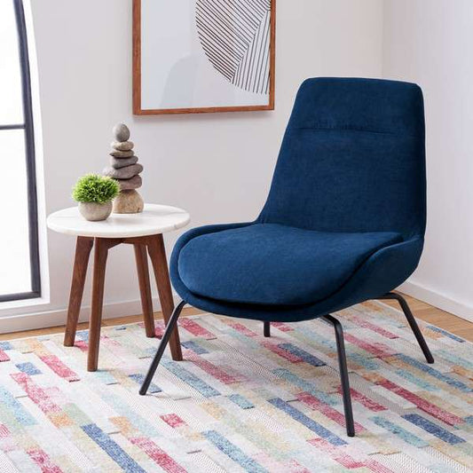 Safavieh Bridger Accent Chair - Navy | Accent Chairs | Modishstore