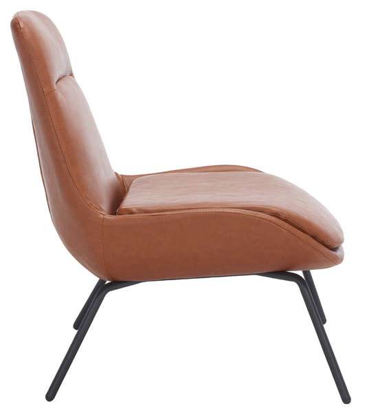 Safavieh Bridger Accent Chair - Cognac | Accent Chairs | Modishstore - 3