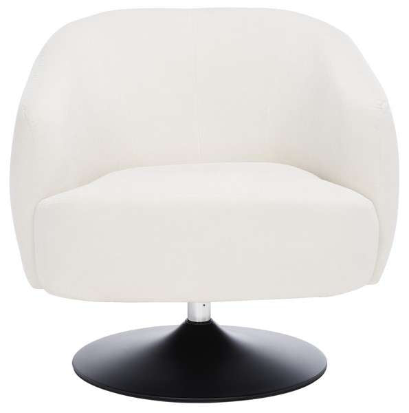 Safavieh Ezro Upholstered Accent Chair - Cream | Accent Chairs | Modishstore - 2
