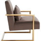 Safavieh Konomi Arm Chair - Dark Taupe | Armchairs | Modishstore - 2