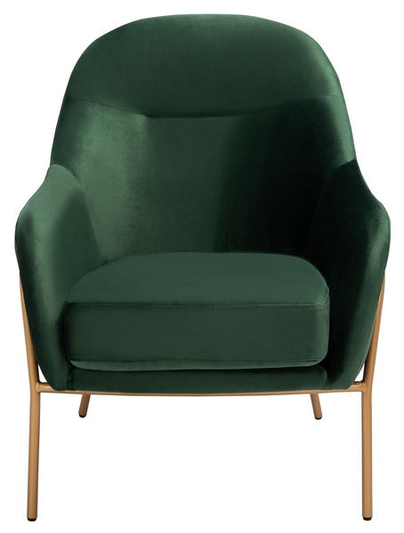 Safavieh Eleazer Velvet Accent Chair | Accent Chairs | Modishstore - 1