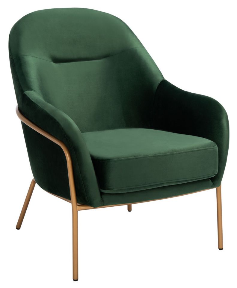 Safavieh Eleazer Velvet Accent Chair | Accent Chairs | Modishstore - 4