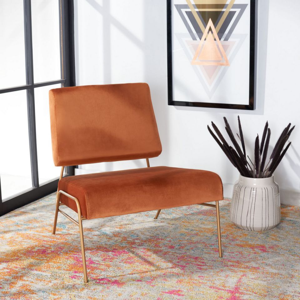 Safavieh Romilly Velvet Accent Chair | Accent Chairs | Modishstore - 10