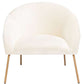 Safavieh Mandi Velvet Accent Chair - Cream Velvet | Accent Chairs | Modishstore