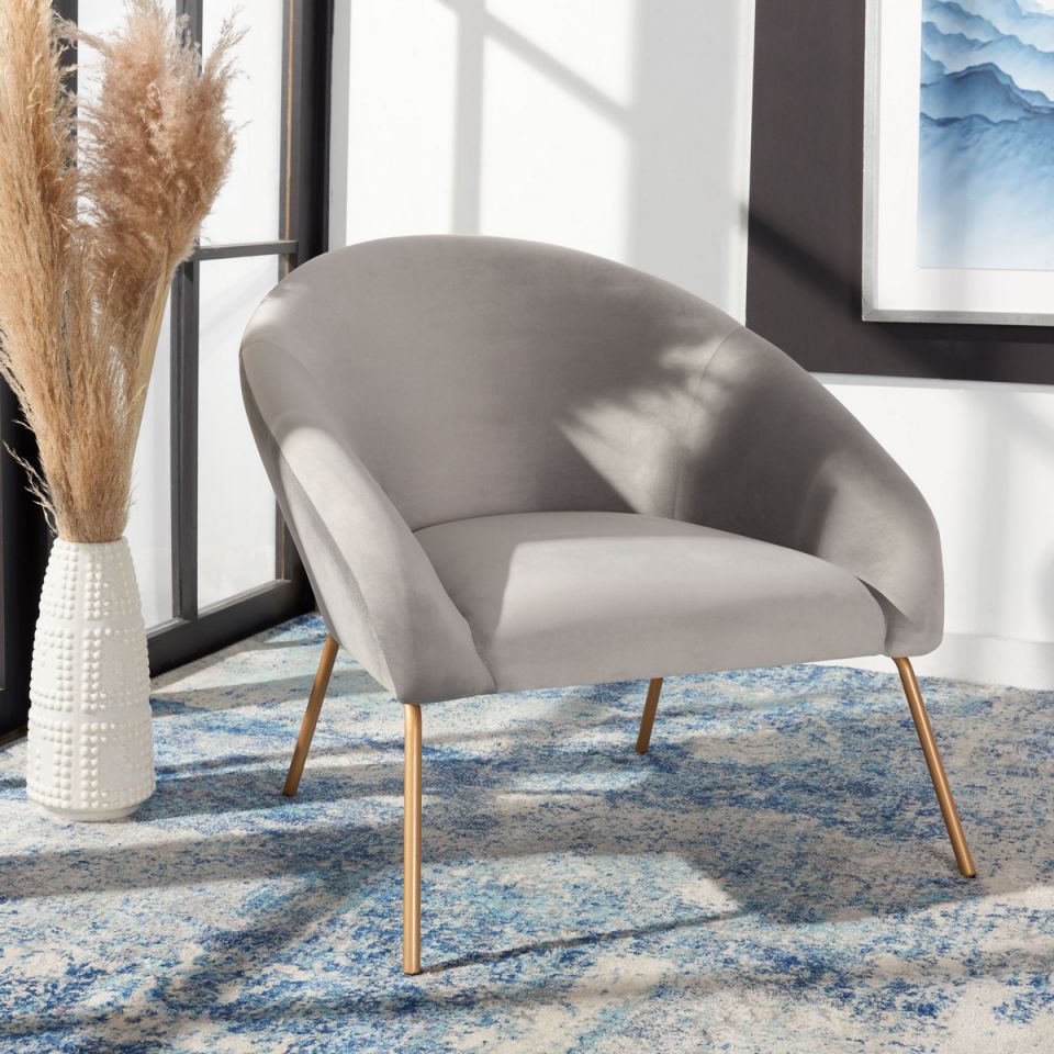 Safavieh Mandi Velvet Accent Chair | Accent Chairs | Modishstore - 6