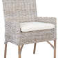 Safavieh Nancy Rattan Accent Chair W/ Cushion - Gray White Wash | Accent Chairs | Modishstore - 4