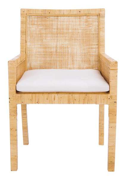 Safavieh Sarai Accent Chair W/ Cushion - Natural | Accent Chairs | Modishstore - 2