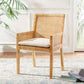 Safavieh Sarai Accent Chair W/ Cushion - Natural | Accent Chairs | Modishstore