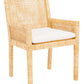 Safavieh Sarai Accent Chair W/ Cushion - Natural | Accent Chairs | Modishstore - 3