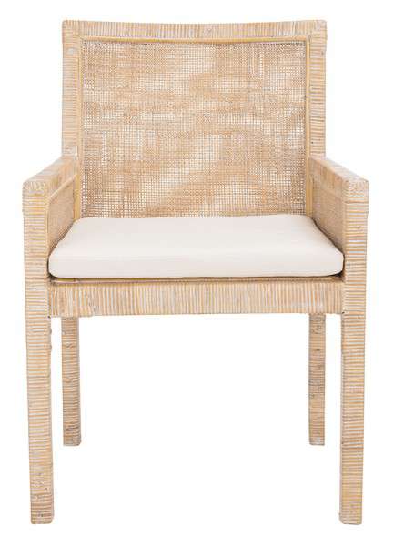 Safavieh Sarai Accent Chair W/ Cushion - Gray White Wash | Accent Chairs | Modishstore - 2