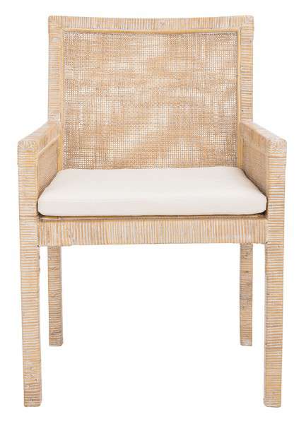Safavieh Sarai Accent Chair W/ Cushion - Gray White Wash | Accent Chairs | Modishstore - 2