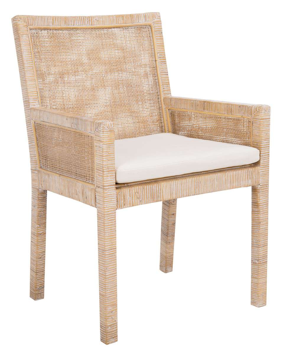 Safavieh Sarai Accent Chair W/ Cushion - Gray White Wash | Accent Chairs | Modishstore - 3