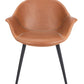 Safavieh Dublin Midcentury Modern Leather Dining Tub Chair | Accent Chairs |  Modishstore  - 7
