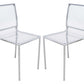 LeisureMod Modern Almeda Acrylic Dining Chair, Set of 2 | Dining Chairs | Modishstore - 9