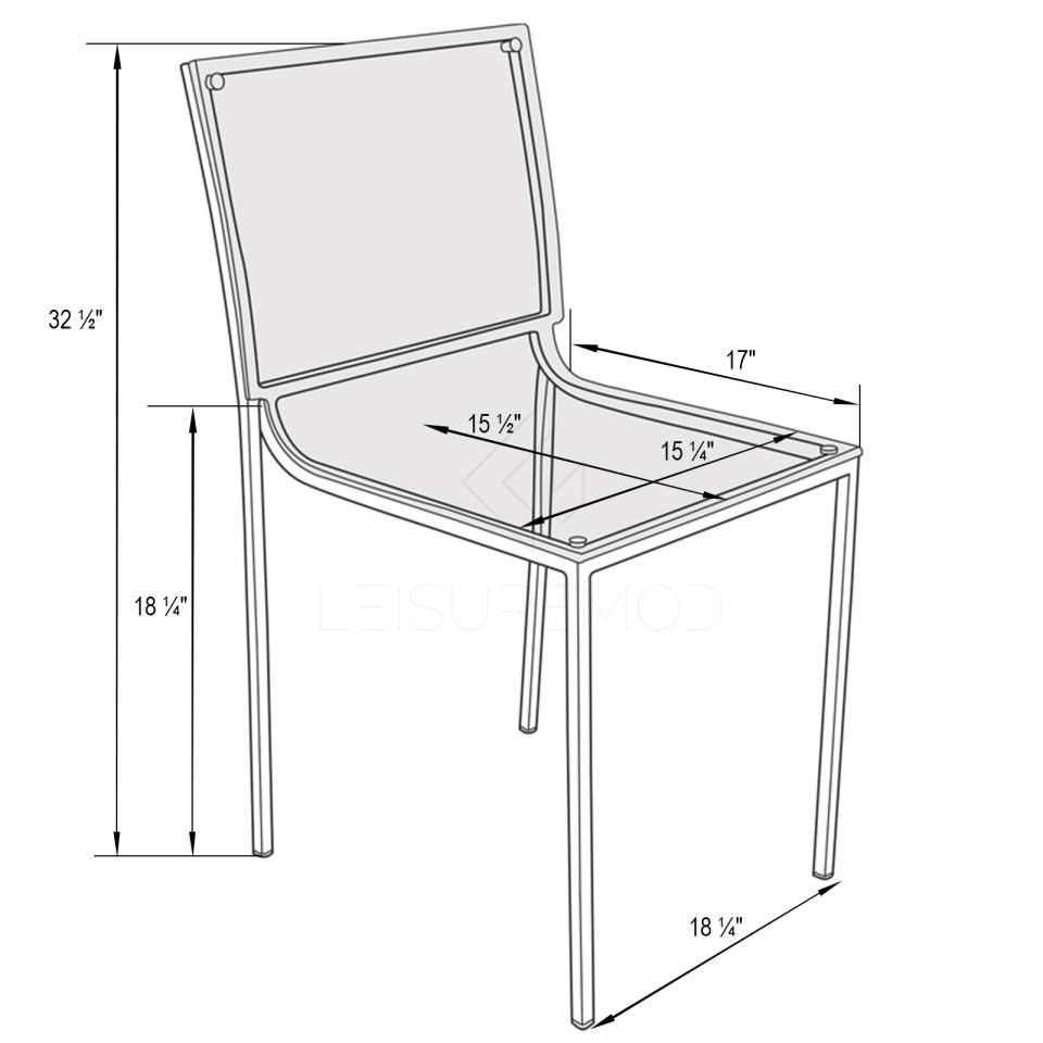 LeisureMod Modern Almeda Acrylic Dining Chair, Set of 2 | Dining Chairs | Modishstore - 8