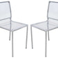 LeisureMod Modern Almeda Acrylic Dining Chair, Set of 4 | Dining Chairs | Modishstore - 2