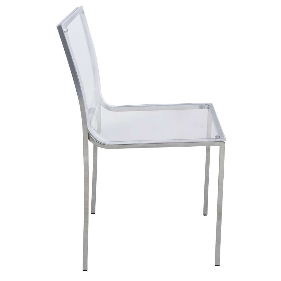LeisureMod Modern Almeda Acrylic Dining Chair | Dining Chairs | Modishstore - 4