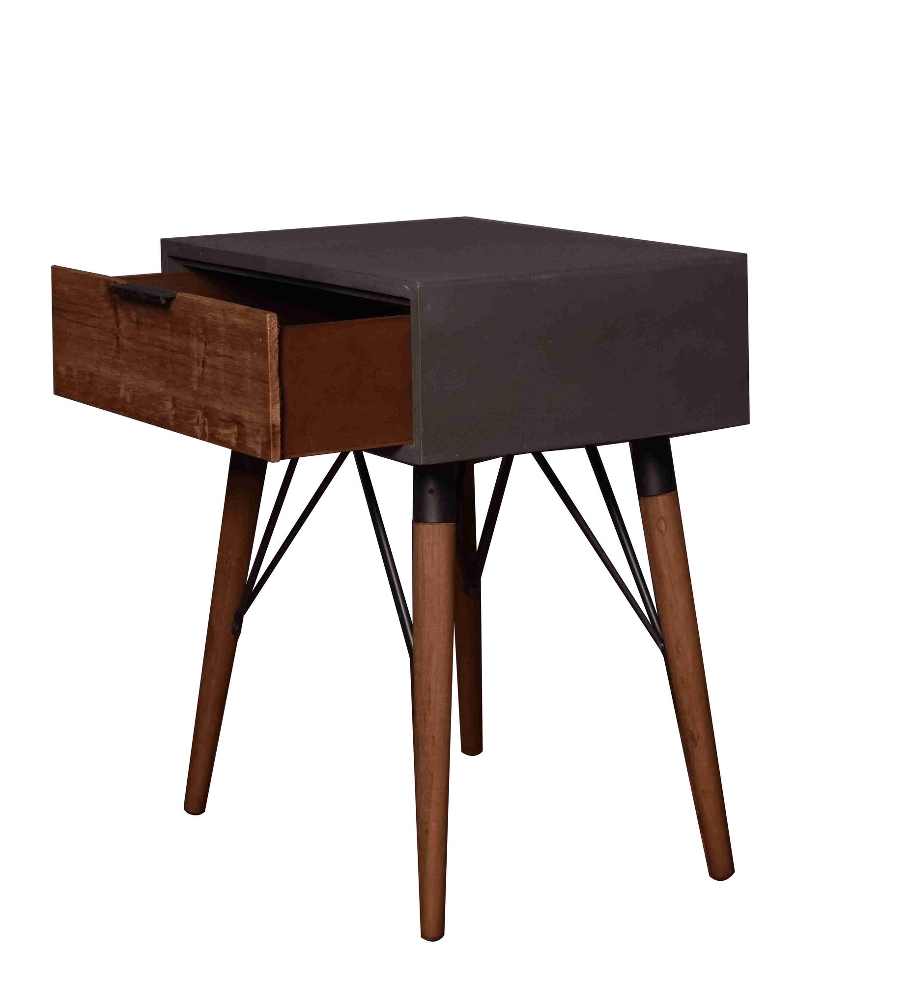 Screen Gems Pastoral Loft Wooden Bedstand/End Table - AF-124 | End Tables | Modishstore