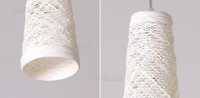 Natural Wicker Hanging Pendant Lamp-5