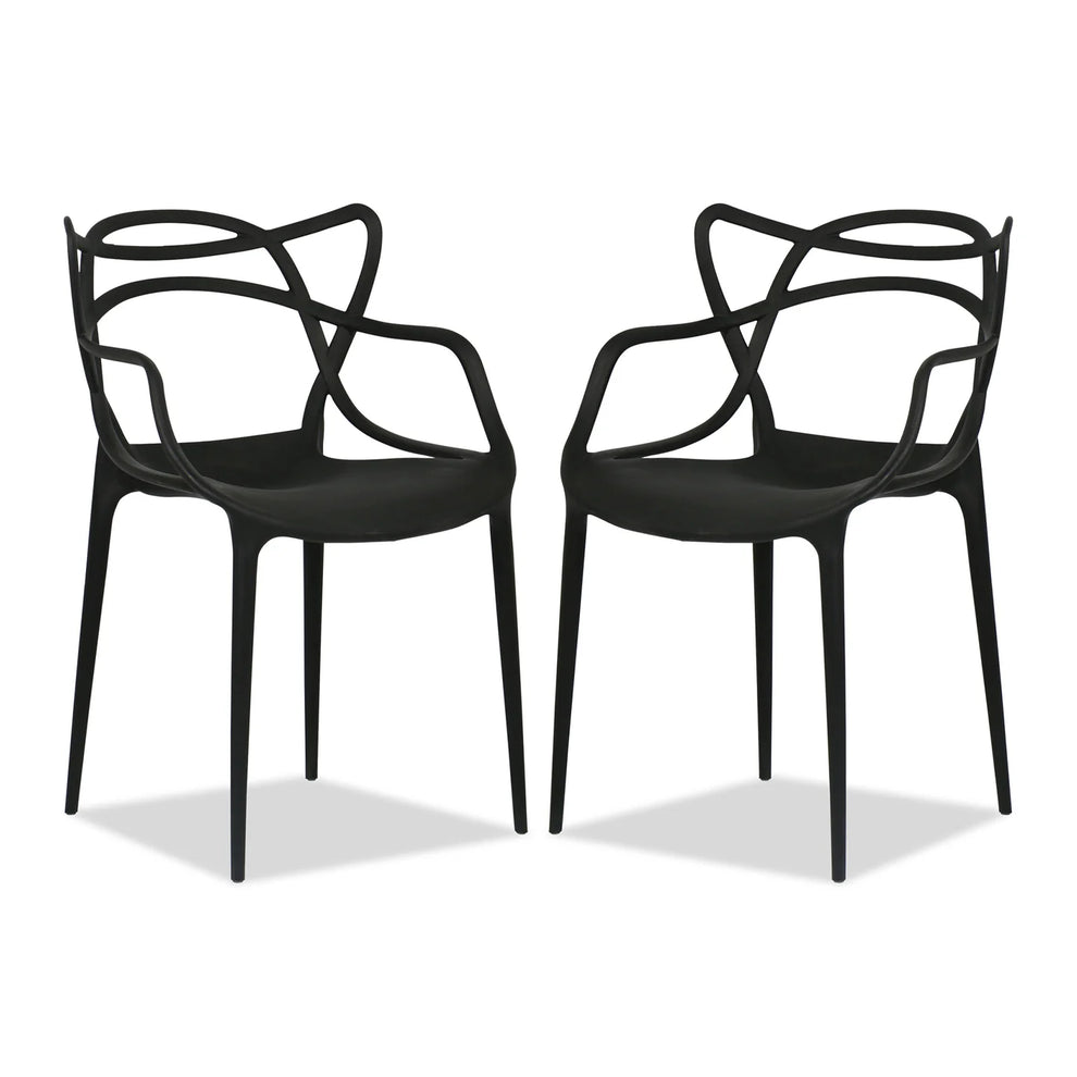Monte Dining Chair - Black By World Modern Design | Dining Chairs | Modishstore - 7