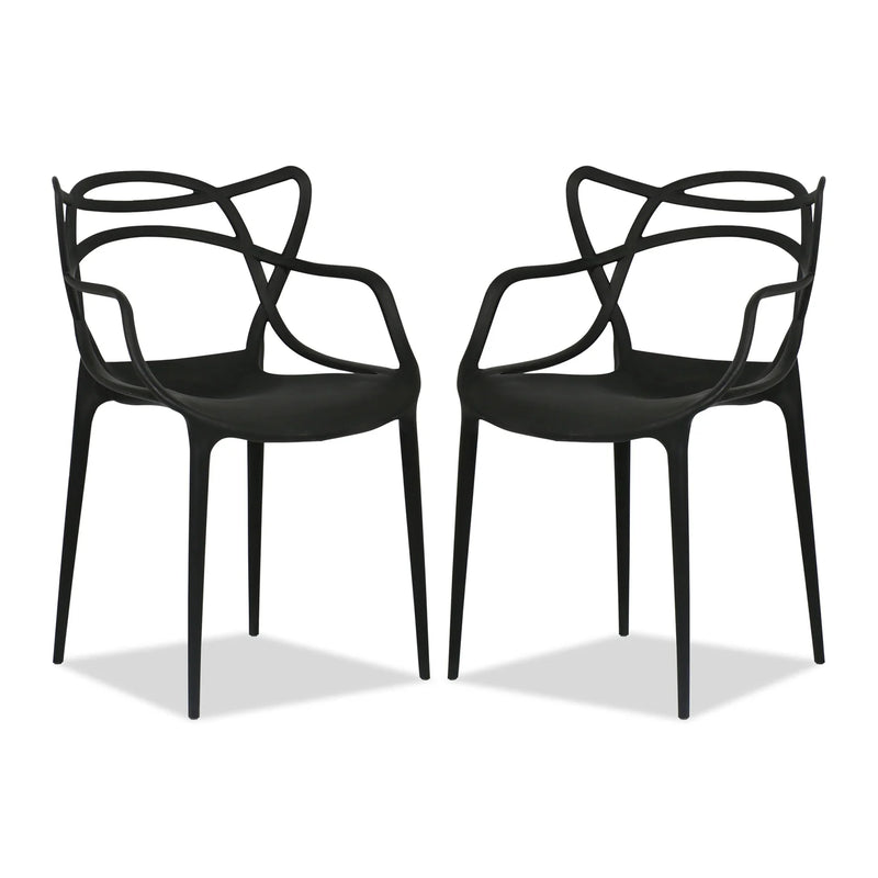Monte Dining Chair - Black By World Modern Design | Dining Chairs | Modishstore - 7