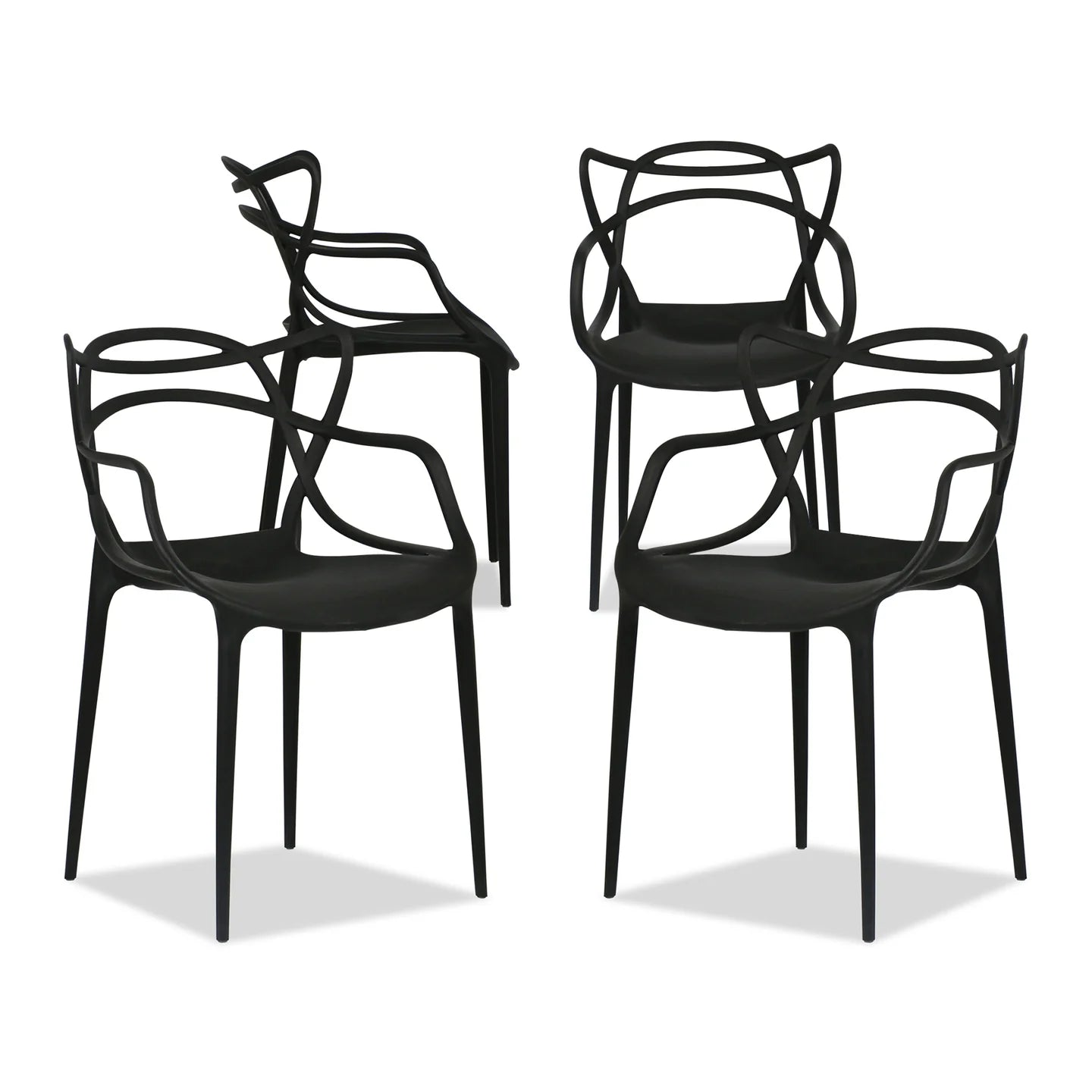 Monte Dining Chair - Black By World Modern Design | Dining Chairs | Modishstore - 8